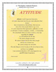 Attitude Poem, Attitude Equation, Smile Attitude, Treatment Attitude, Attitude Acronym